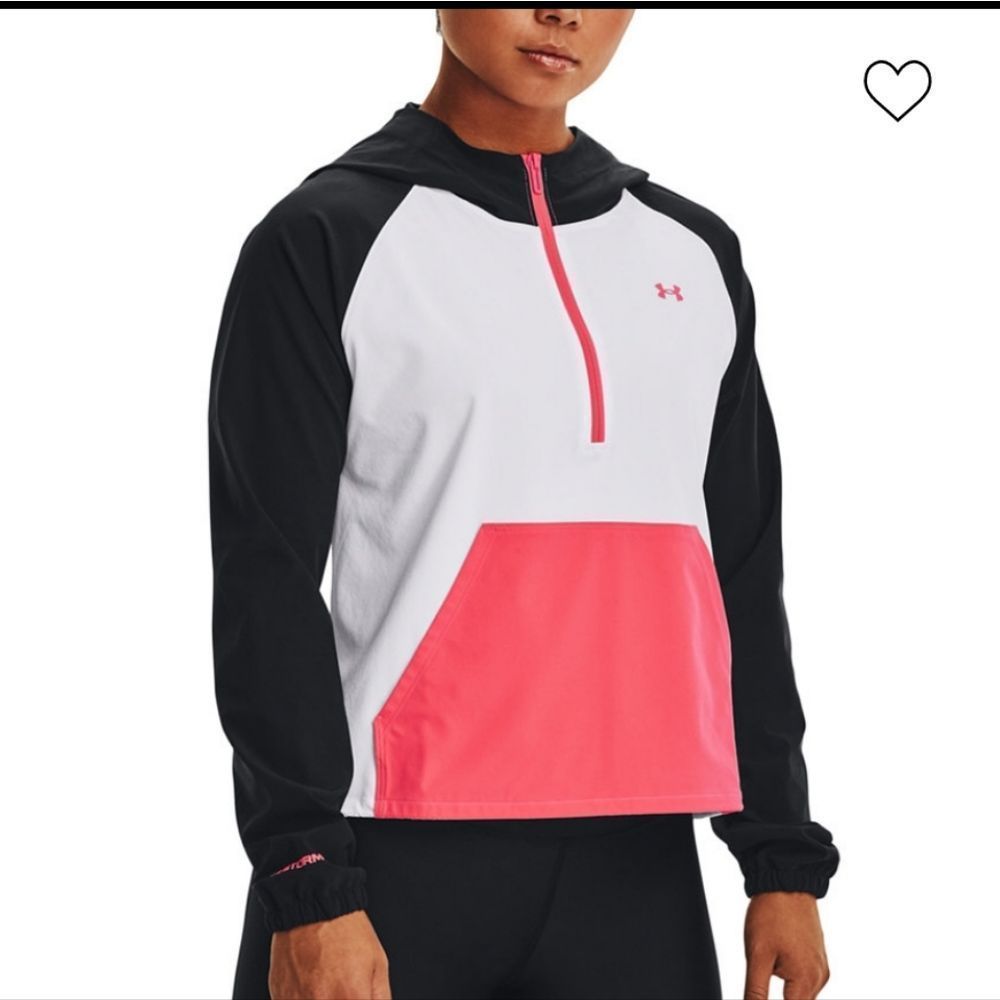 Black, white & fluorescent orange Under Armour jacket size XL, new with tags!
